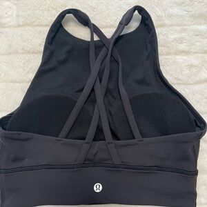lululemon athletica Black High Neck Sports Bra